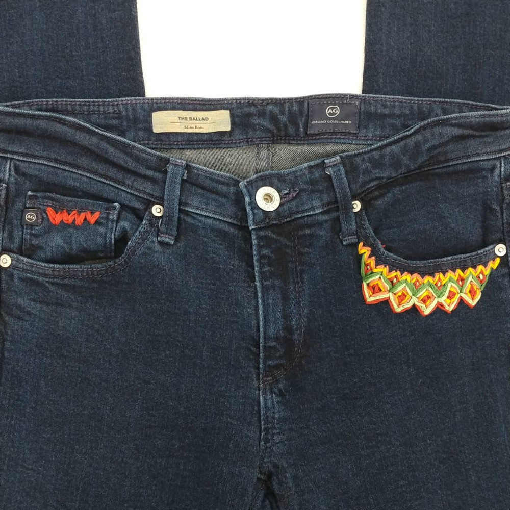 AG Jeans Custom Ballad Clyde Dark Wash Boot Cut 26 - Picture 2 of 10